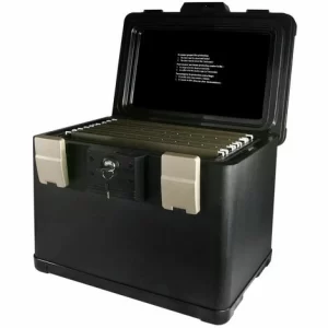 Angebote ⌛ HMF 2511402 Feuerfeste Dokumentenkassette Register Honeywell, 40,7 X 32 X 32,9 Cm, Schwarz 💯 12