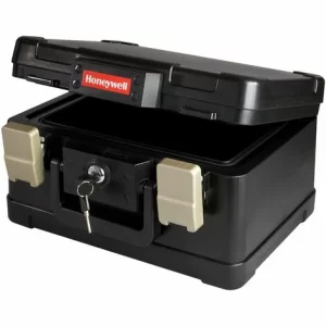Blitzangebot ✨ HMF 2511102 Feuerfeste Dokumentenkassette DIN A5 Honeywell, 31,4 X 25,3 X 18,6 Cm, Schwarz 🔔 8